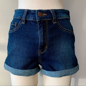 Forever 21 Cuffed Denim Jean Shorts Jorts • size 27